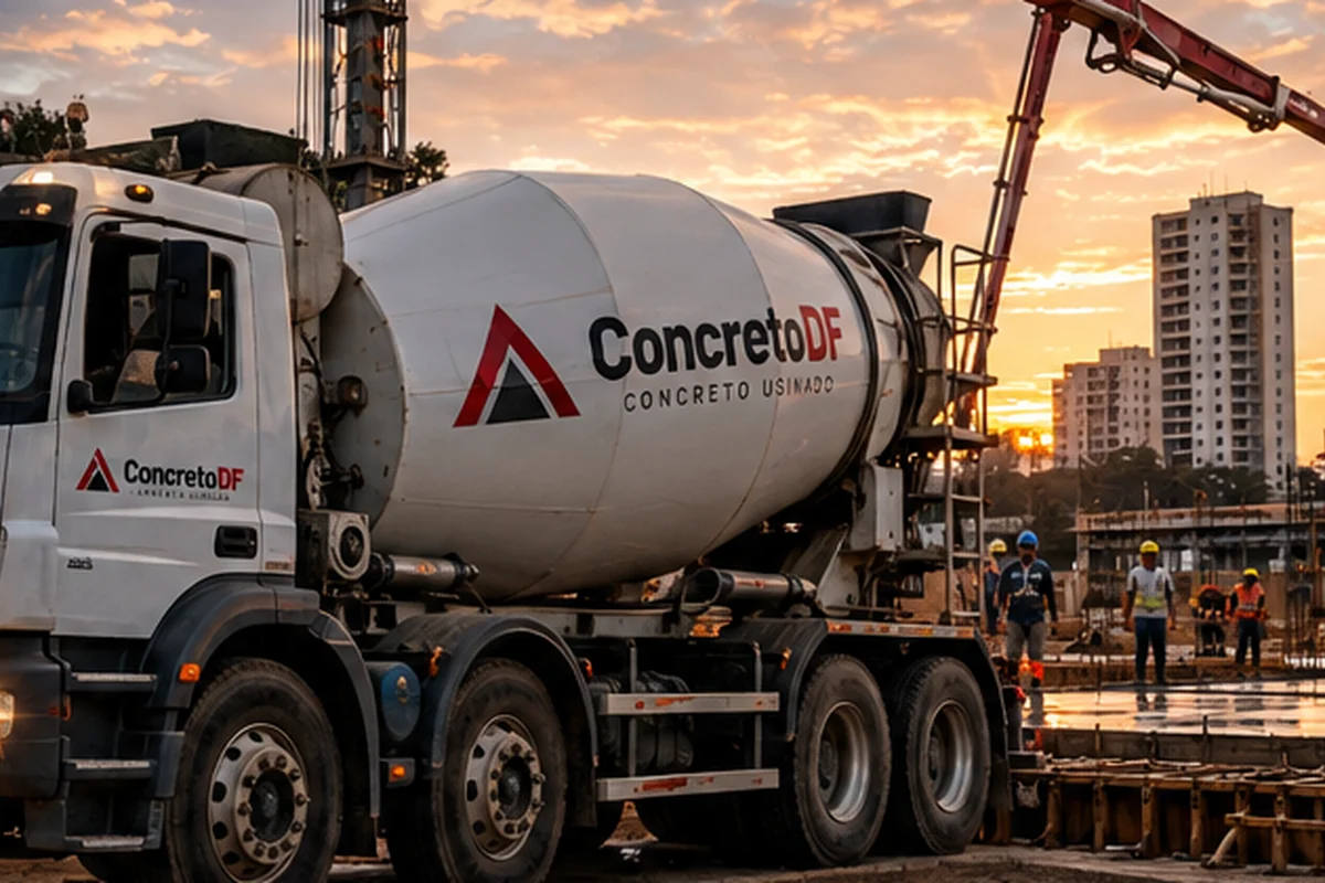 Concreto usinado em Taguatinga